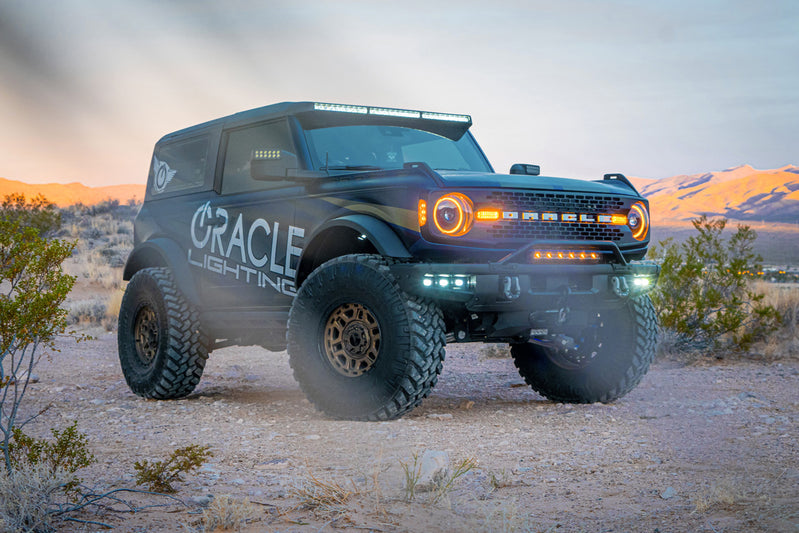2021-2026+ Ford Bronco Triple LED Fog Lights Kit - AutoLEDTech.com