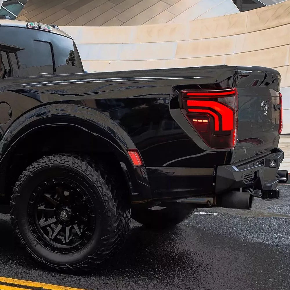 2021-2026 Ford F150 & Raptor Red/Smoked 24+ Style LED Tail Lights - Fits all models - AutoLEDTech.com