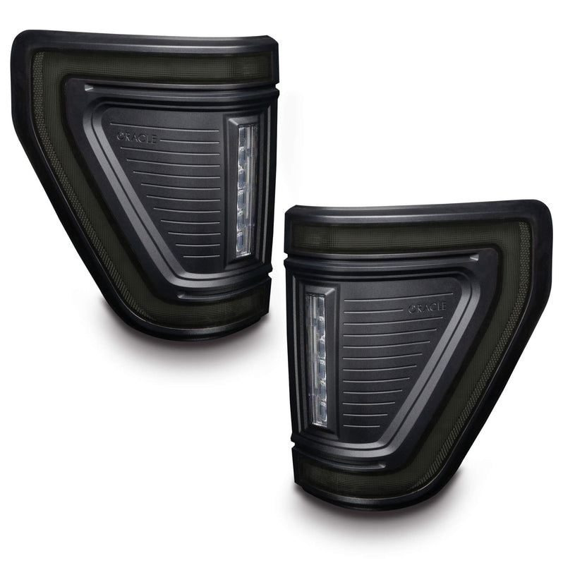 2021-2026+ Ford F150 & Raptor Red Smoked LED Flush Mount Tail Lights - AutoLEDTech.com