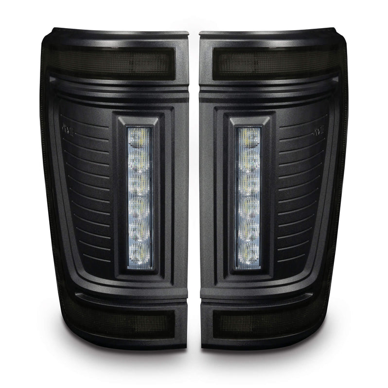 2021-2026+ Ford F150 & Raptor Red Smoked LED Flush Mount Tail Lights - AutoLEDTech.com