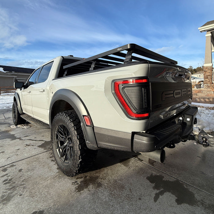 2021-2026+ Ford F150 & Raptor Red Smoked LED Flush Mount Tail Lights - AutoLEDTech.com