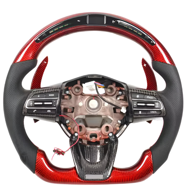 2016-2020 Kia Optima Custom Carbon Fiber LED Steering Wheel - AutoLEDTech.com