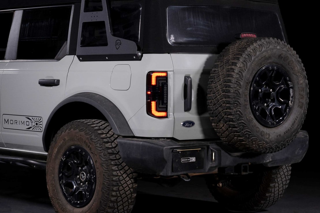 2021+ Ford Bronco Red Smoked XB LED Low Profile Tail Lights - AutoLEDTech.com