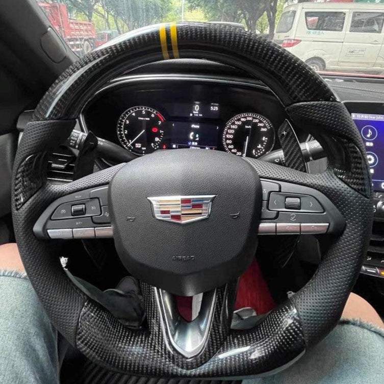 2020-2026+ Cadillac CT4/CT5 Blackwing Carbon Fiber LED Steering Wheel