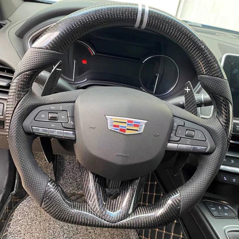 2020-2026+ Cadillac CT4/CT5 Blackwing Carbon Fiber LED Steering Wheel