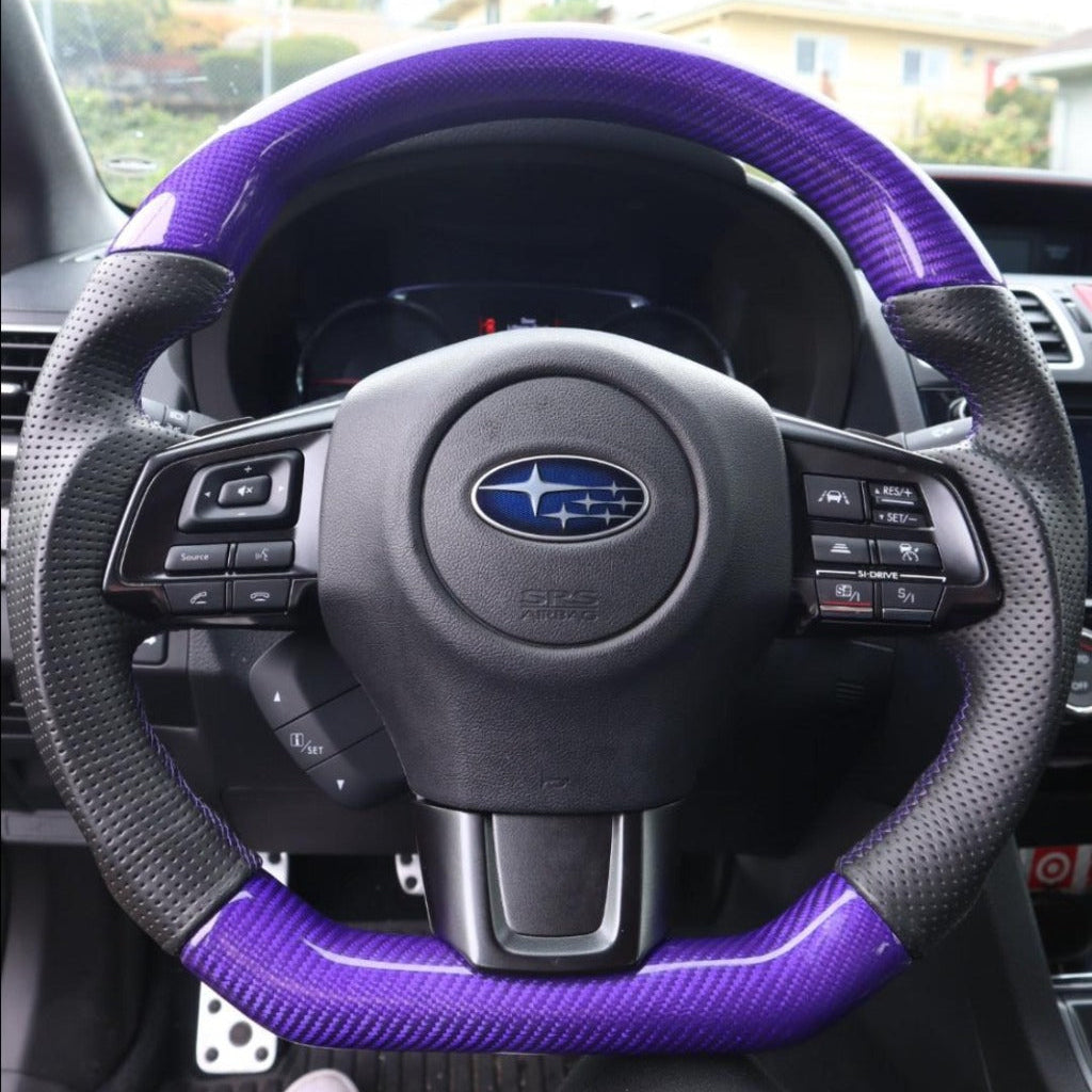 2022-2026 Subaru WRX Custom Carbon Fiber Steering Wheel - AutoLEDTech.com