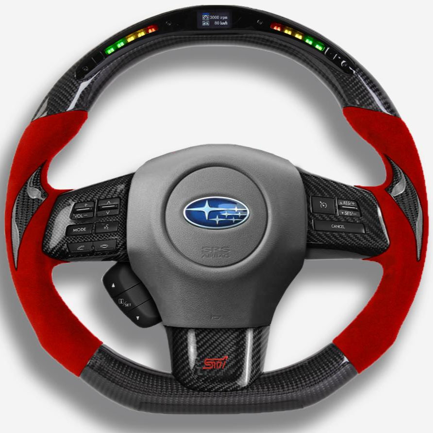 2022-2026 Subaru WRX Custom Carbon Fiber Steering Wheel - AutoLEDTech.com