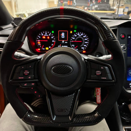 2022-2026 Subaru WRX Custom Carbon Fiber Steering Wheel - AutoLEDTech.com