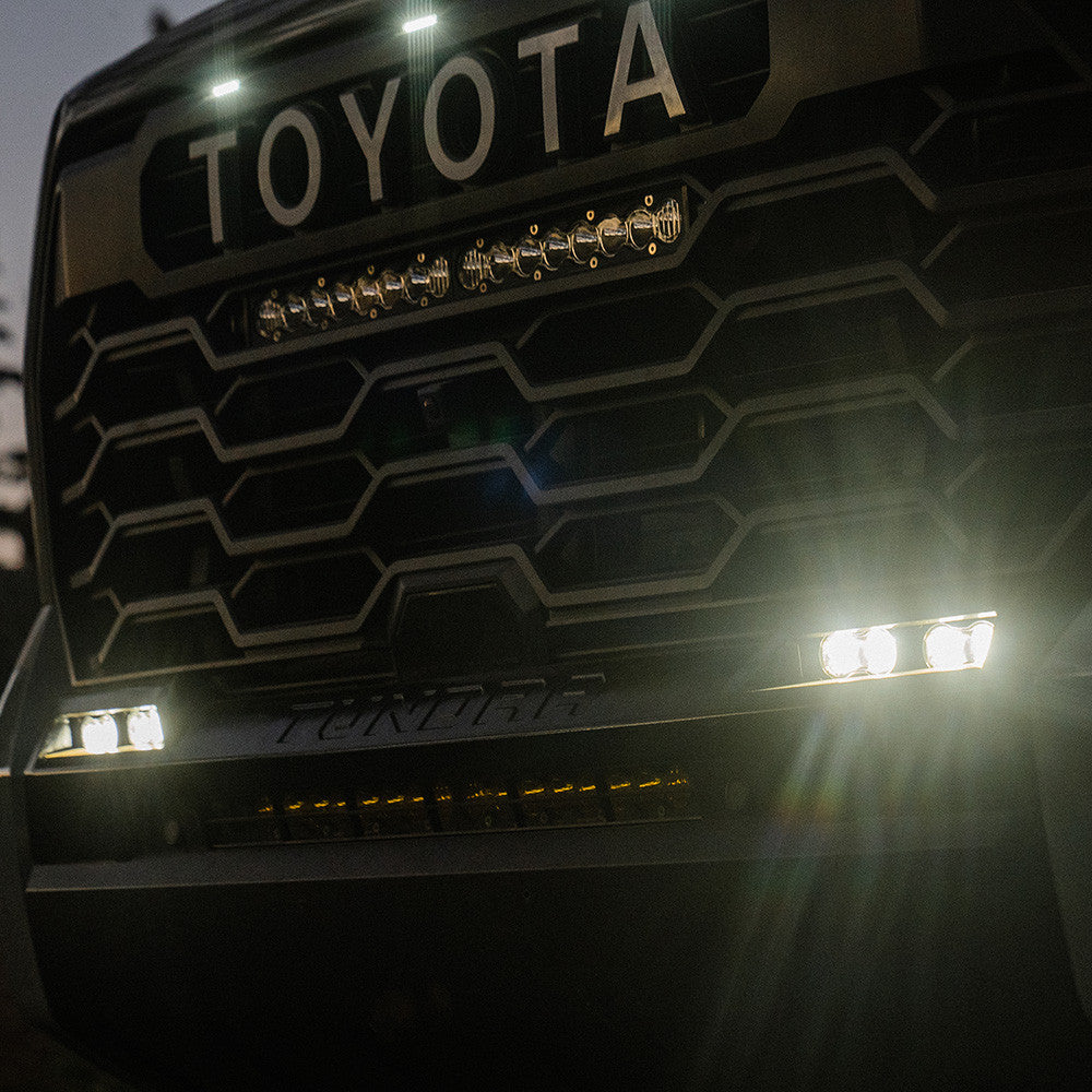 2022-2026+ Toyota Tundra Sequoia Baja Designs S8 20in Behind Bumper Light Bar - AutoLEDTech.com