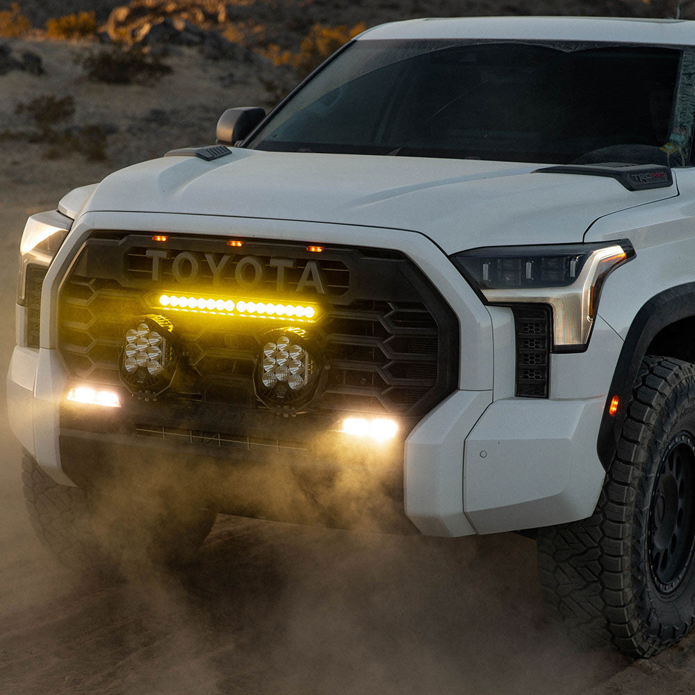 2022-2026+ Toyota Tundra Sequoia Baja Designs S8 20in Behind Bumper Light Bar - AutoLEDTech.com