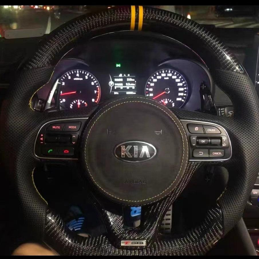 2016-2020 Kia Optima Custom Carbon Fiber LED Steering Wheel
