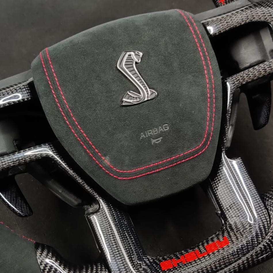 2009-2014 Ford Raptor & F150 Custom Carbon Fiber Steering Wheel w/ LED Display - AutoLEDTech.com