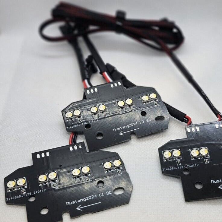 2024-2026+ Ford Mustang RGB Flow Series LED DRL Boards - AutoLEDTech.com