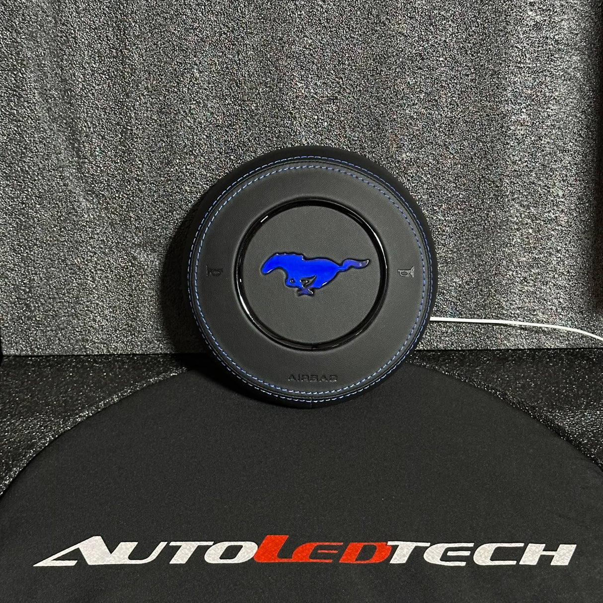 2015-2023 Ford Mustang RGB LED Custom Airbag Cover - AutoLEDTech.com