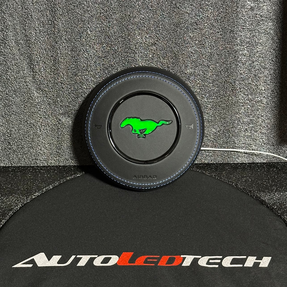 2015-2023 Ford Mustang RGB LED Custom Airbag Cover - AutoLEDTech.com