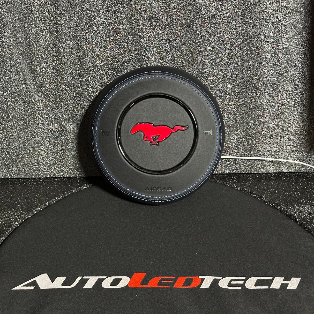2015-2023 Ford Mustang RGB LED Custom Airbag Cover - AutoLEDTech.com