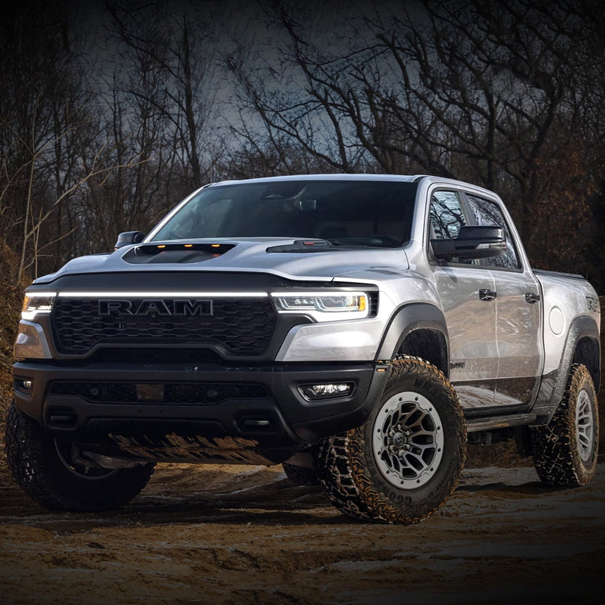 2021-2025 Ram TRX RHO LED Grill Accent Lights Bar Kit