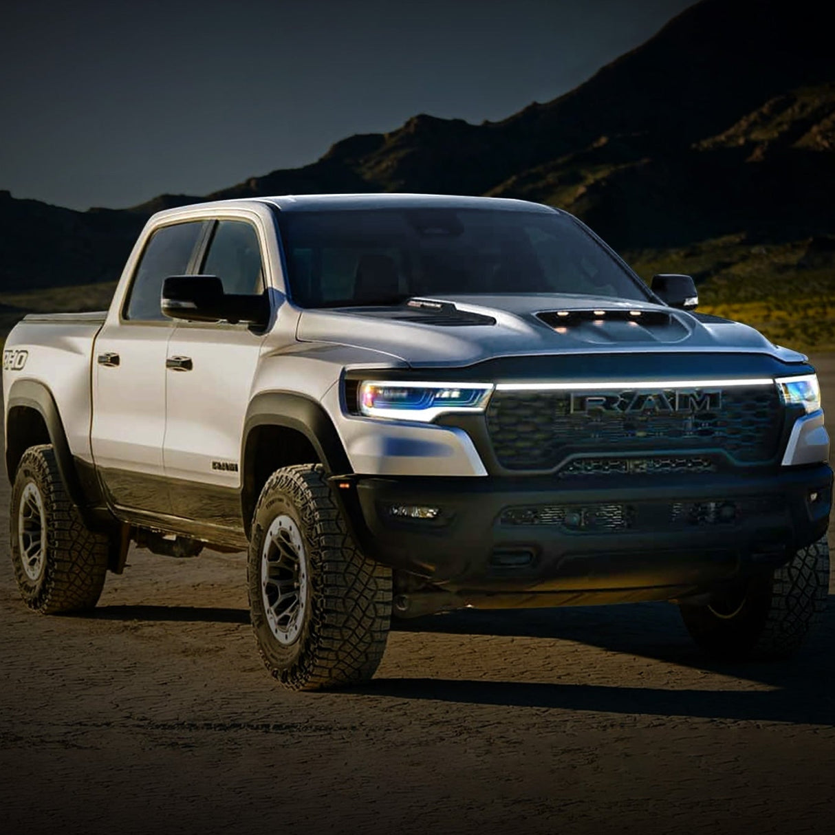 2021-2025 Ram TRX RHO LED Grill Accent Lights Bar Kit