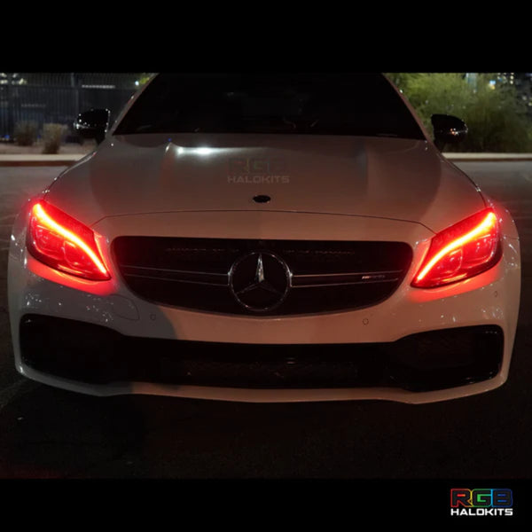 2015-2023 Mercedes C-Class RGBW +A LED DRL Boards