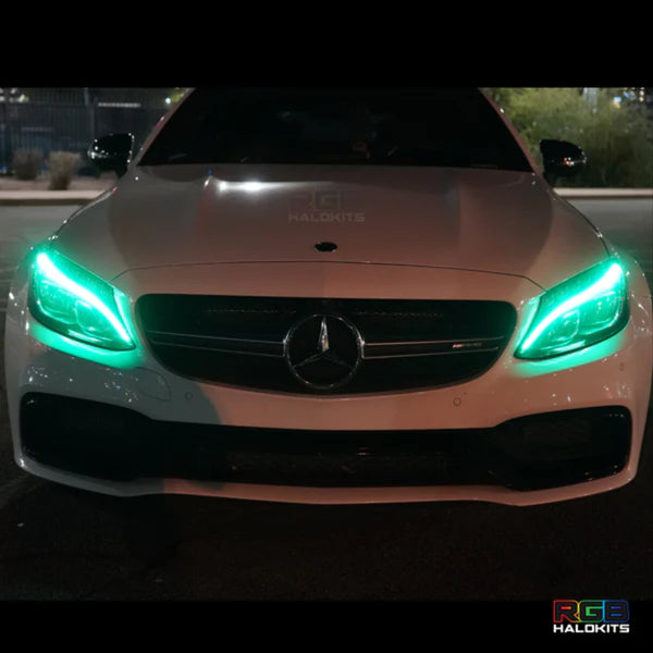 2015-2023 Mercedes C-Class RGBW +A LED DRL Boards