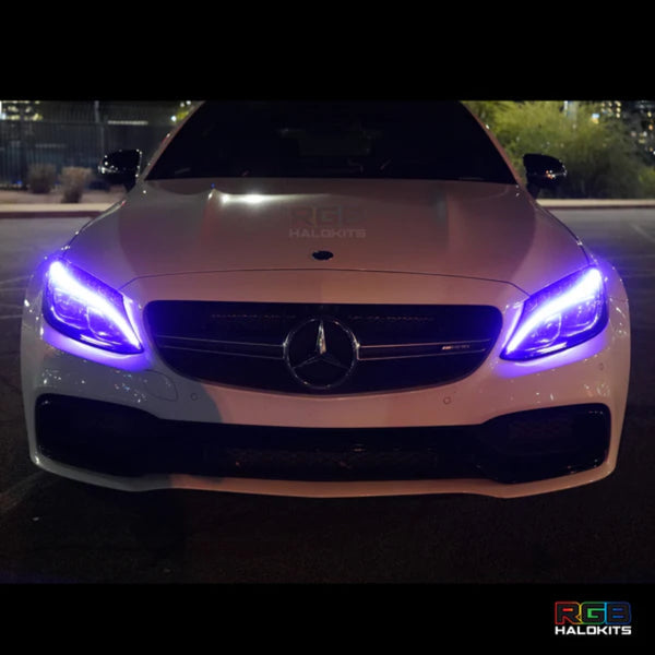 2015-2023 Mercedes C-Class RGBW +A LED DRL Boards