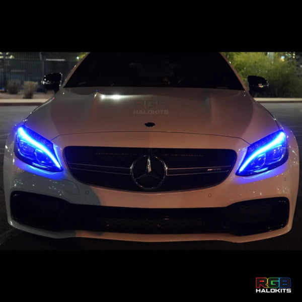 2015-2023 Mercedes C-Class RGBW +A LED DRL Boards