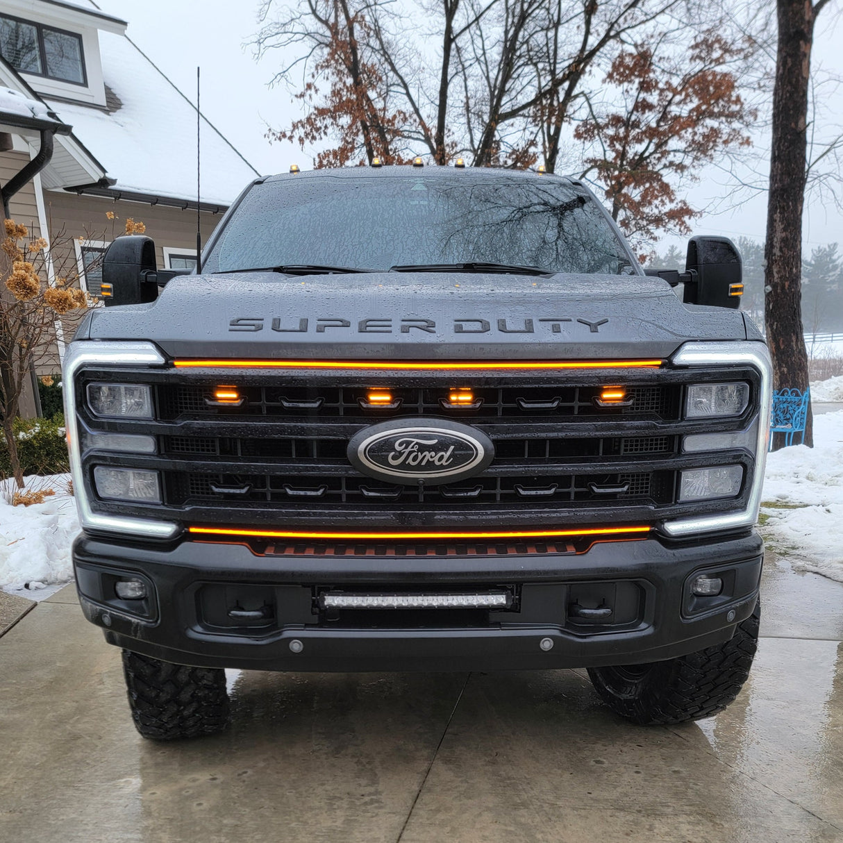 2023-2026+ Ford Super Duty F250 F350 LED Grill Accent Lights Bar Kit - AutoLEDTech.com