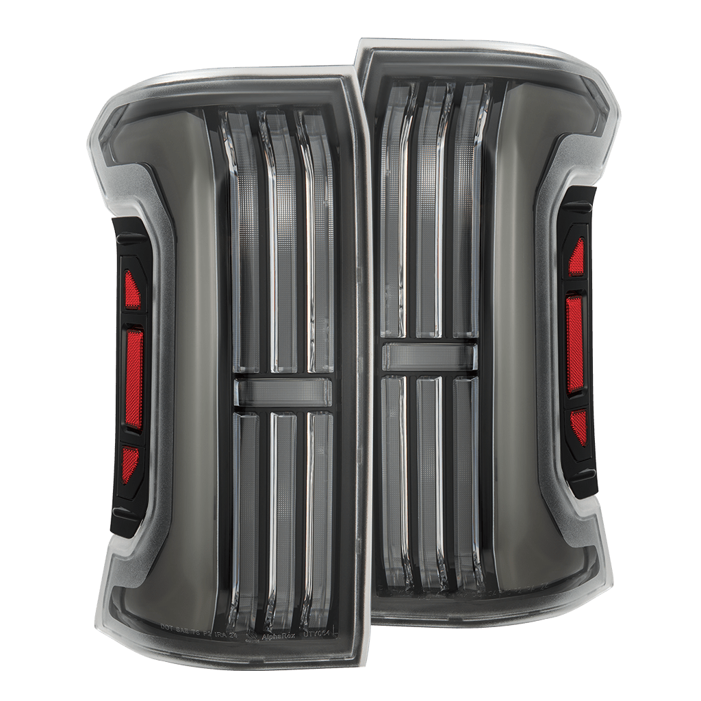 2024-2026 Toyota Tacoma Nova Series Prismatic LED Tail Lights - Black Clear