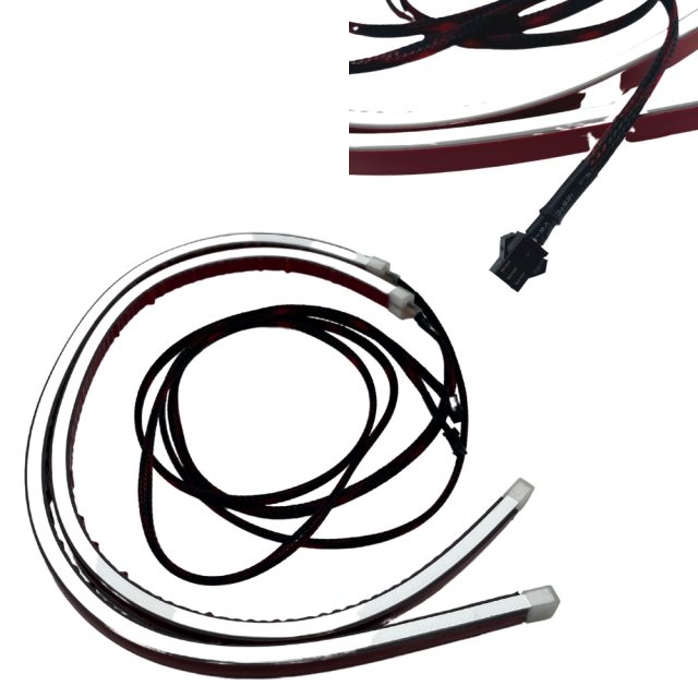 Side Emitting Flow Series RGBW LED DRL Tube Strips (12-36")