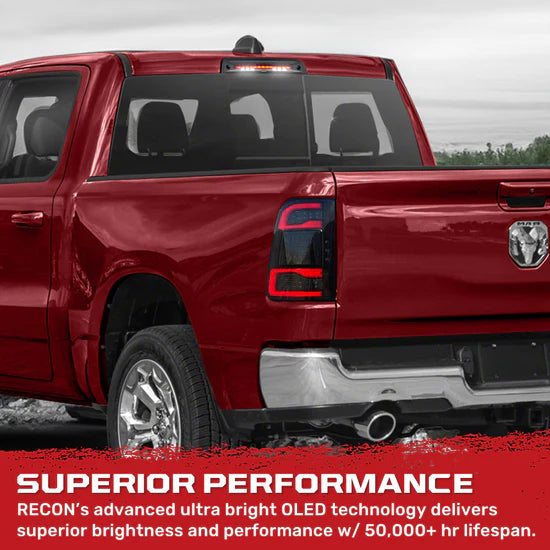 2019+ RAM 1500 Smoked Clear LED 3rd Brake Light