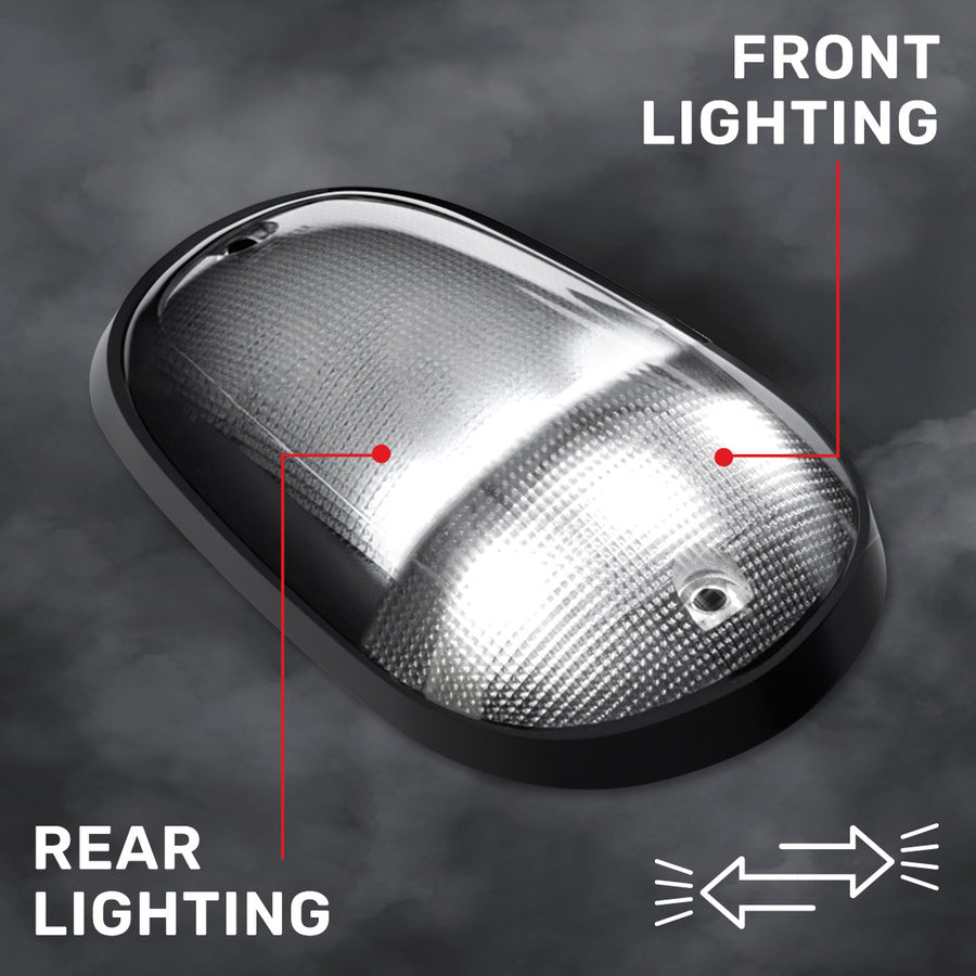 2003-2018 Dodge Ram HD 2500 3500 2WAY Smoked White Amber LED Roof Cab Lights