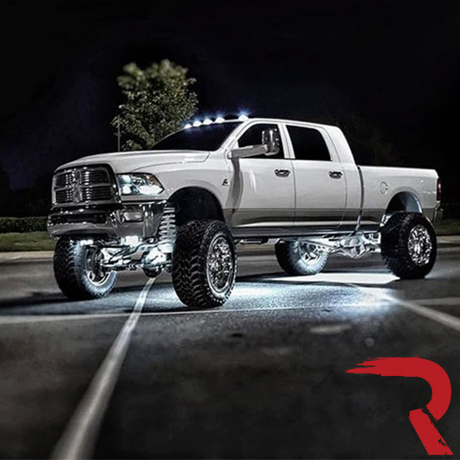 2003-2018 Dodge Ram HD 2500 3500 2WAY Smoked White Amber LED Roof Cab Lights