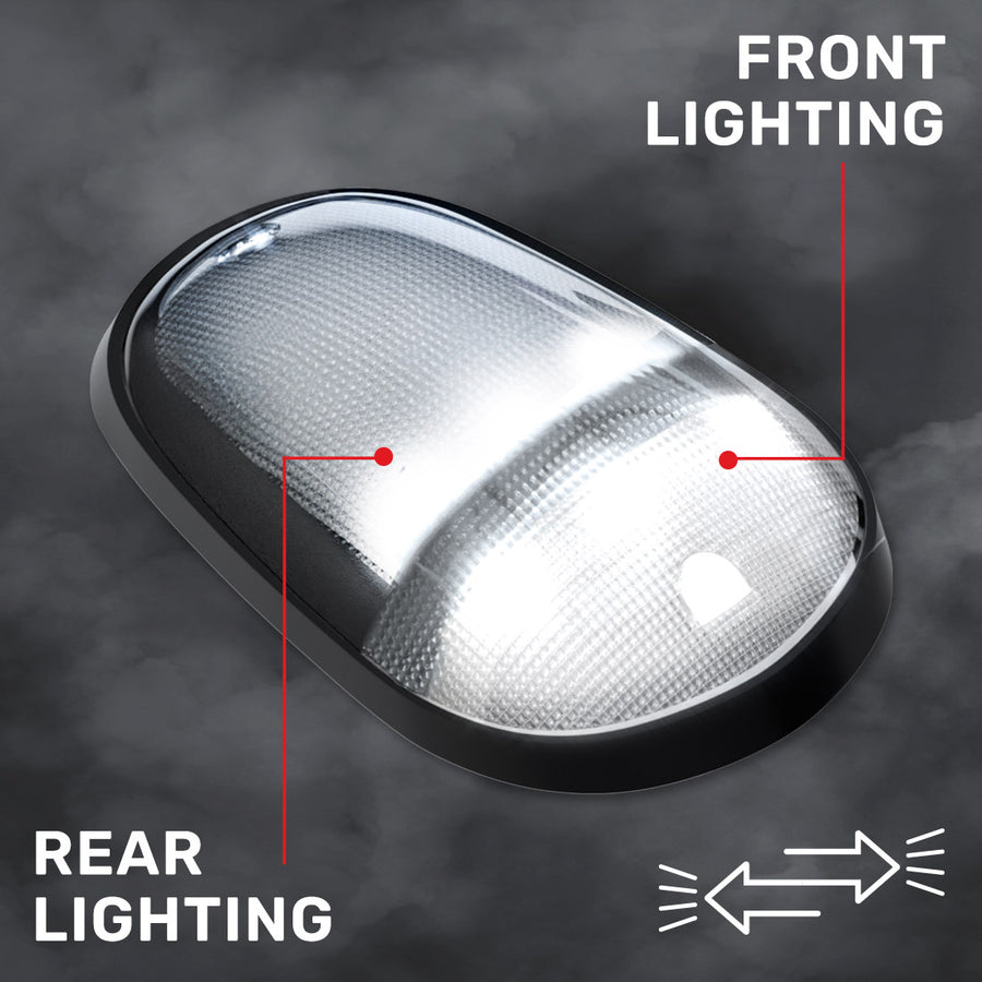 2003-2018 Dodge Ram HD 2500 3500 2WAY Smoked White Amber LED Roof Cab Lights