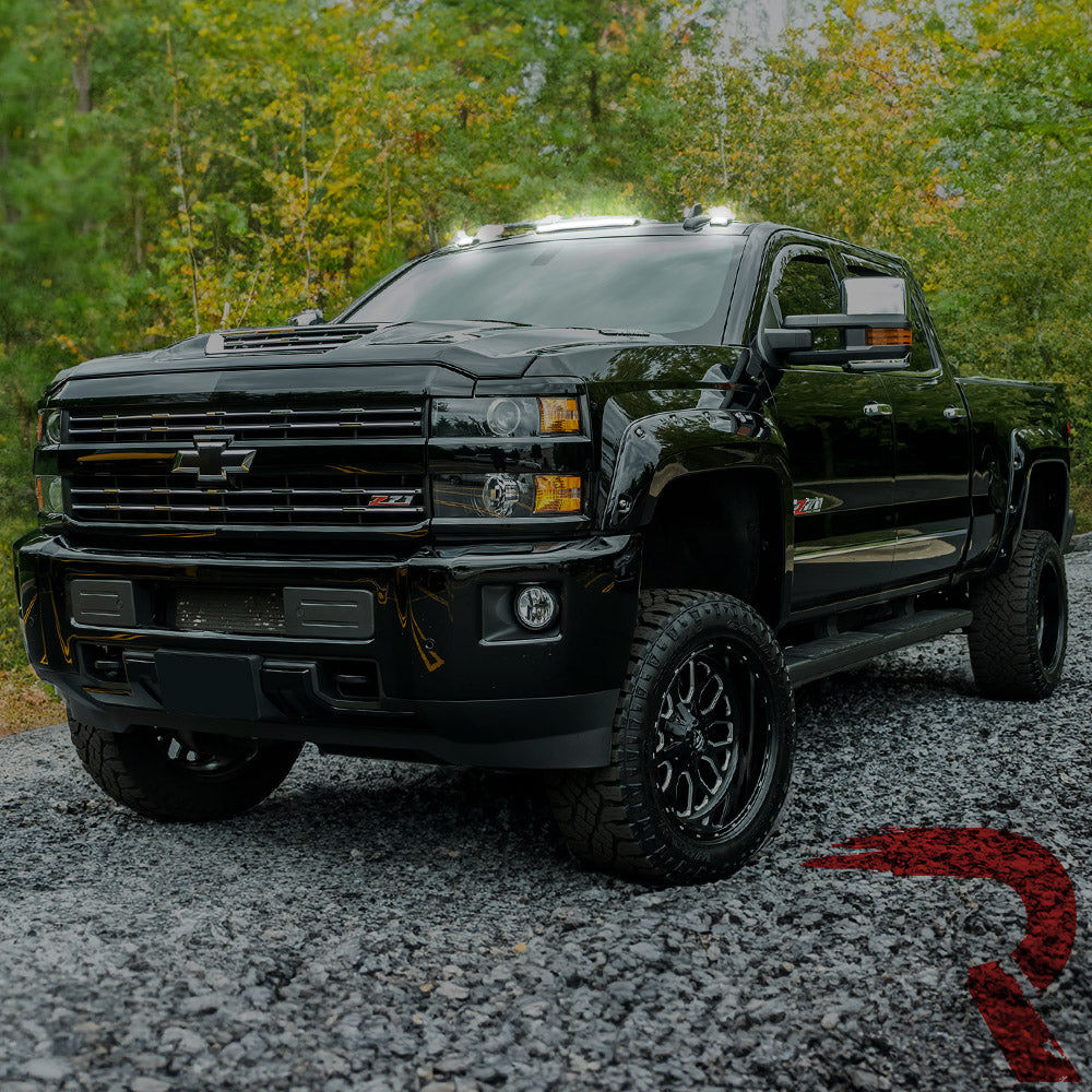 2015-2019 GMC Chevy HD Clear Smoked White Amber 2Way LED Roof Cab Lights