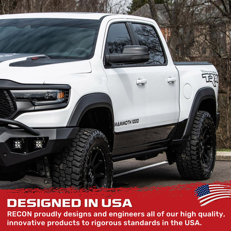 2019-2024 Ram TRX 1500 Smoked White Amber Scanning LED Mirror Lights