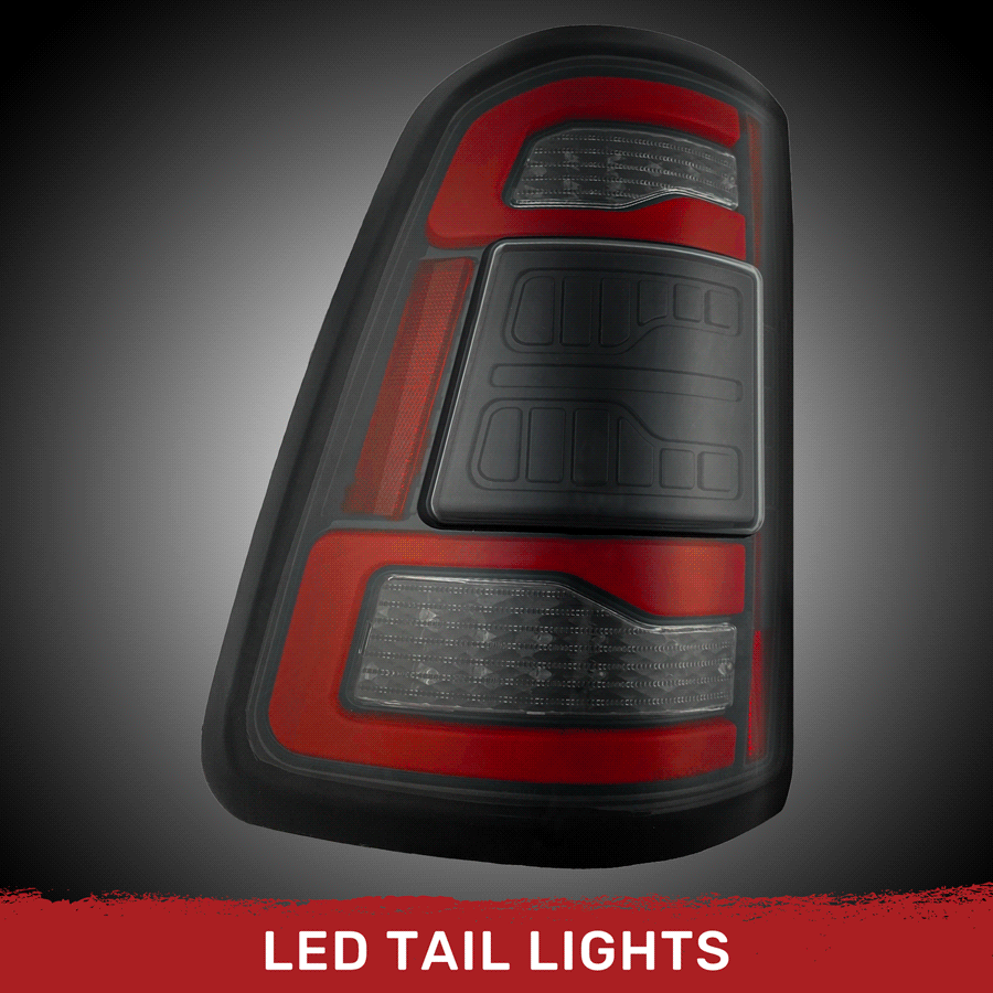 2019-2024 Ram 1500 TRX Smoked Scanning LED Tail Lights - AutoLEDTech.com