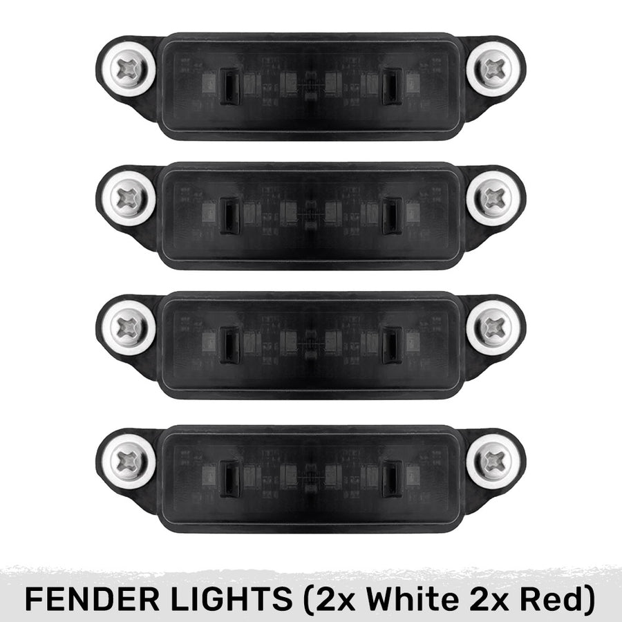 Ram TRX RHO Smoked White/Amber LED Hood + Fender Lights