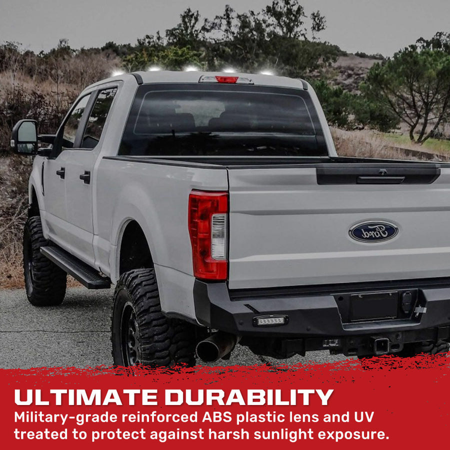 2017-2022 Ford F250 Super Duty 2WAY Smoked White Amber LED Roof Cab Lights