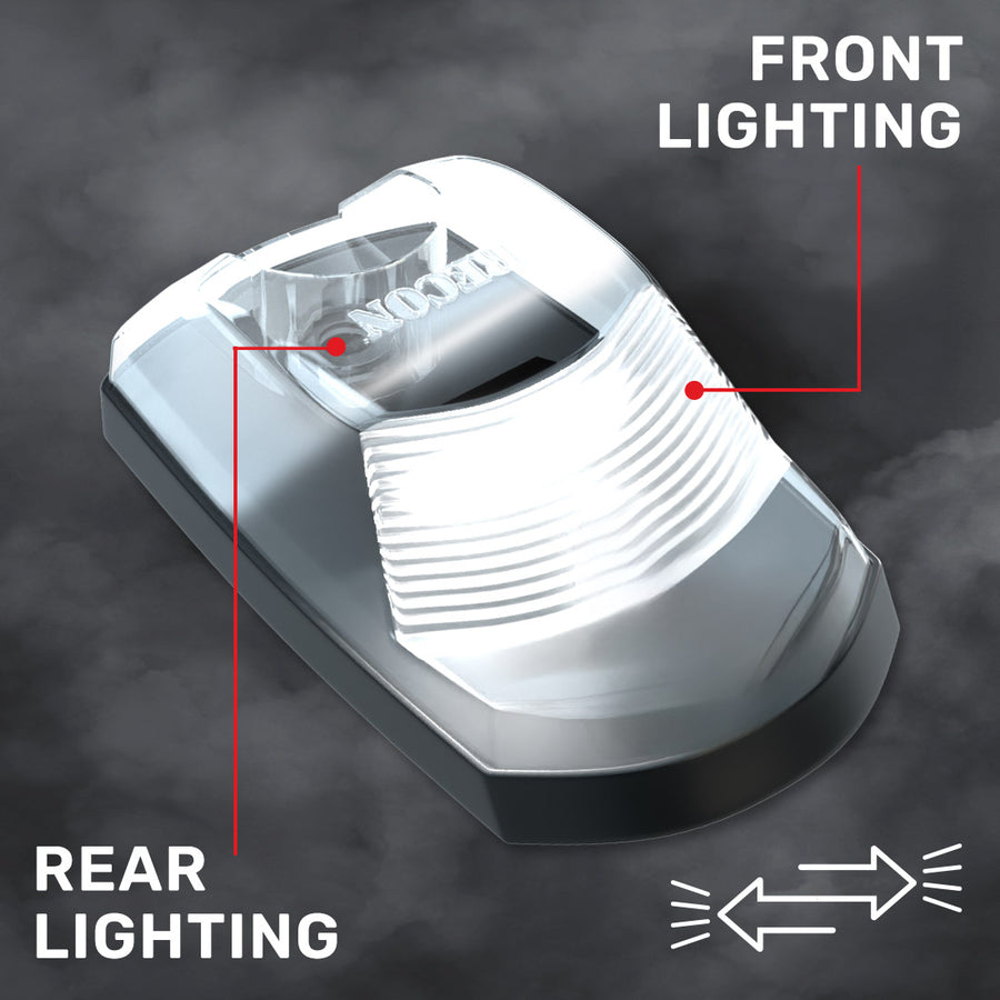 2023-2026+ Ford F250 Super Duty 2WAY Smoked White Amber LED Roof Cab Lights - AutoLEDTech.com