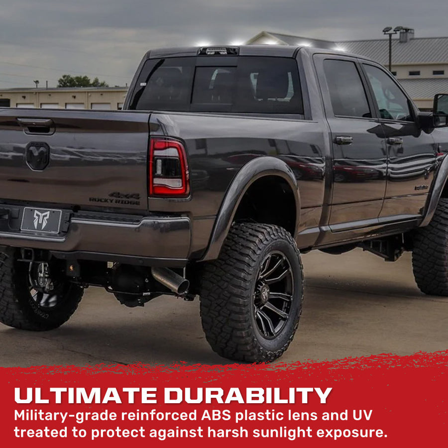 2019-2025 Ram HD 2WAY Smoked White Amber LED Roof Cab Lights