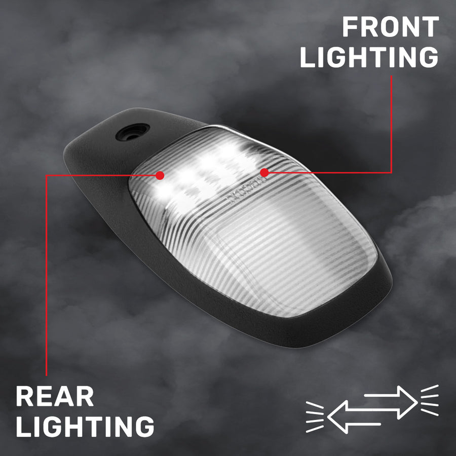 2019-2025 Ram HD 2WAY Smoked White Amber LED Roof Cab Lights
