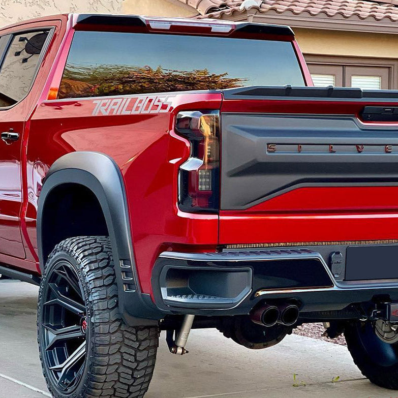 2019-2025 Chevy Silverado Smoked Scanning LED Tail Lights