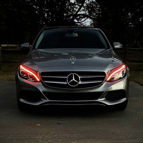 2015-2023 Mercedes C-Class RGBW +A LED DRL Boards