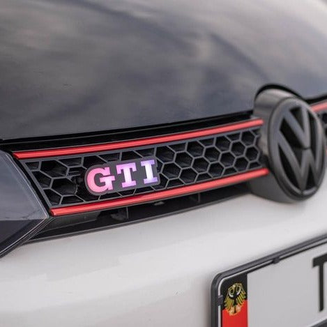 2004-2020 Volkswagen Golf GTI RGBW Flow Series LED Badge Emblem - Lit Logos