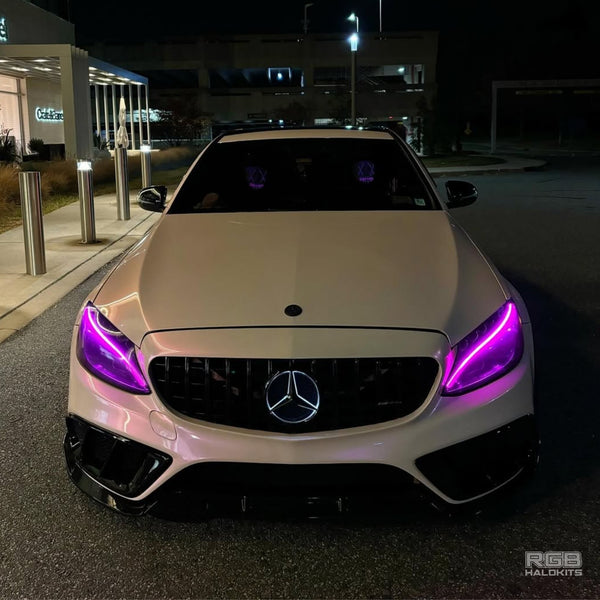 2015-2023 Mercedes C-Class RGBW +A LED DRL Boards