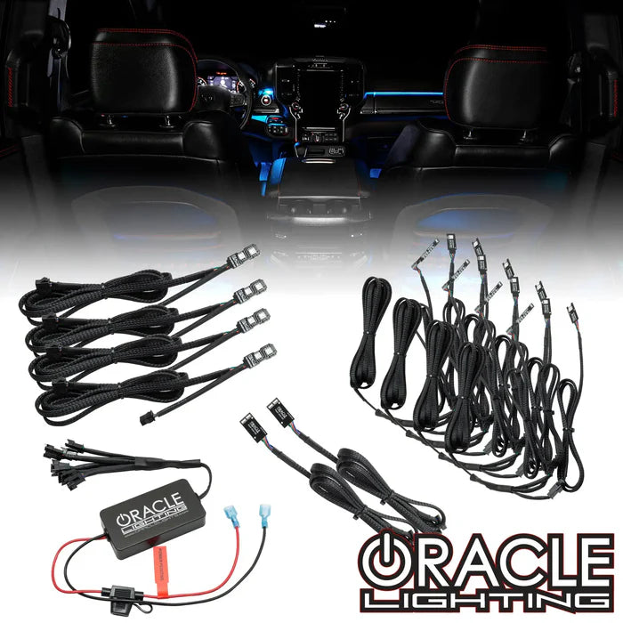 2019-2024 RAM RGB LED Interior Ambient Lighting Conversion Kit - AutoLEDTech.com