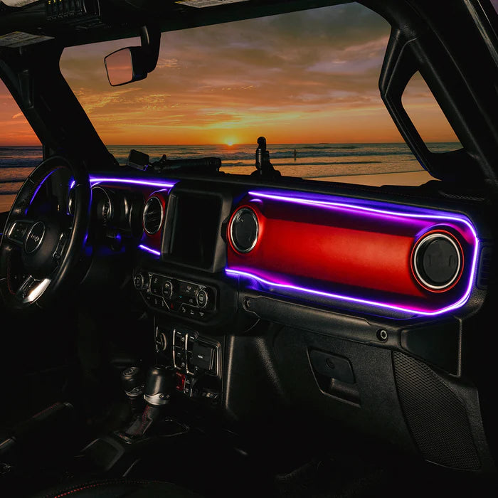 2018-2023 Jeep Wrangler JL Gladiator JT Dynamic ColorSHIFT LED Interior Dash Board Kit
