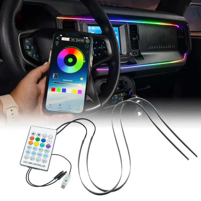 Ford Bronco Dynamic ColorSHIFT LED Interior Dash Board Kit