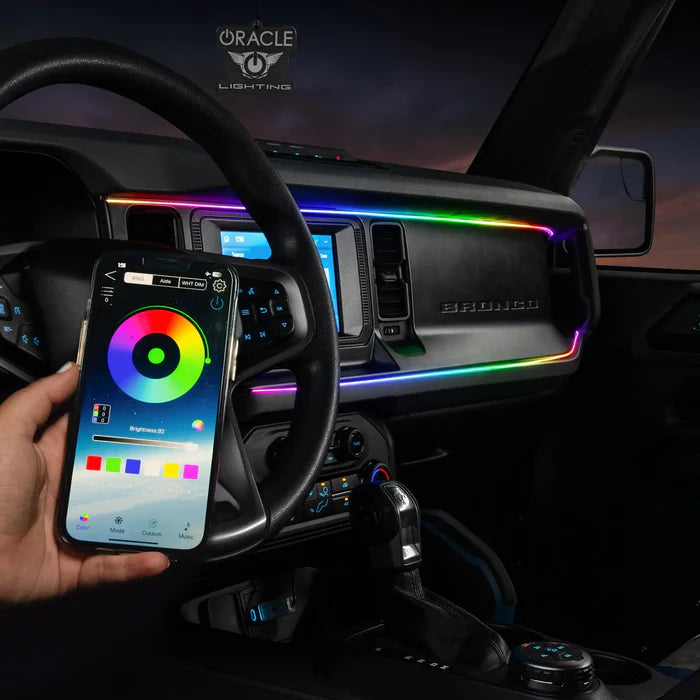 Ford Bronco Dynamic ColorSHIFT LED Interior Dash Board Kit
