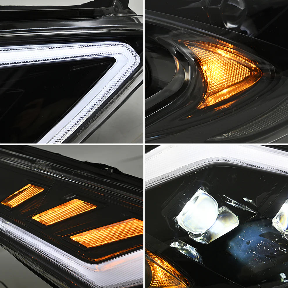 2009-2020 Nissan 370Z Z34 Fairlady RGB LED DRL Headlights - AutoLEDTech.com